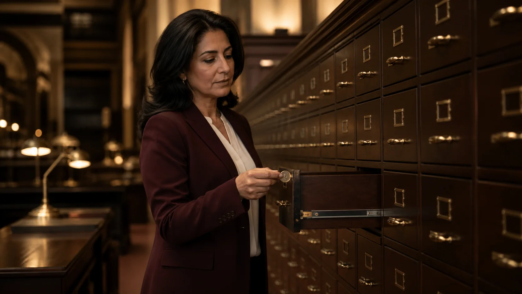 A data steward works with carefully organised records