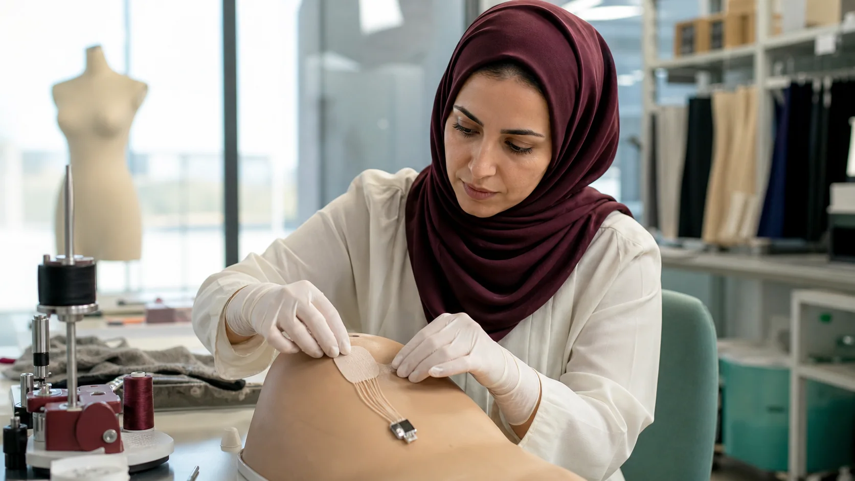 A research team calibrates a health device and records the result